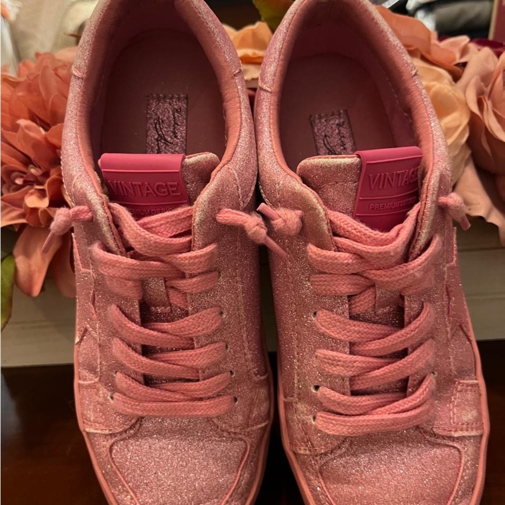 Vintage Havana Glitter Pink Sneakers - Picture 2 of 4